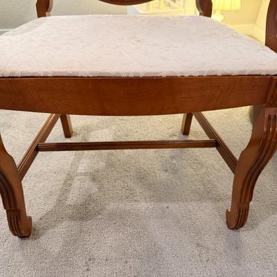 Vintage Art Deco Waterfall Vanity w/ Mirror and matching stool