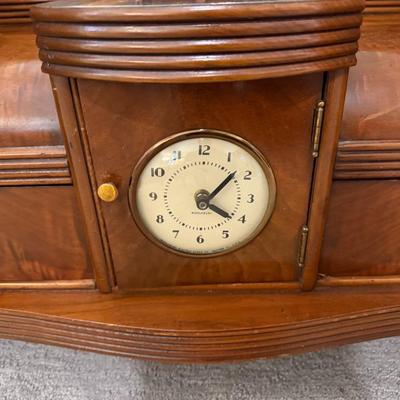 Vintage Art Deco Waterfall Vanity w/ Mirror and matching stool
