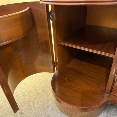 Vintage Art Deco Waterfall Vanity w/ Mirror and matching stool