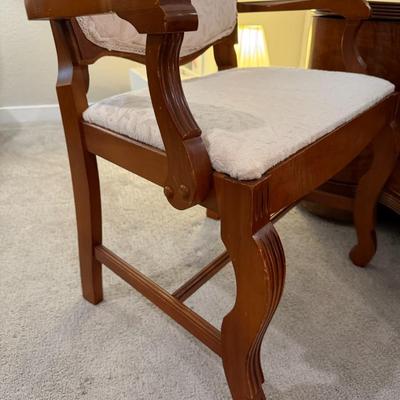 Vintage Art Deco Waterfall Vanity w/ Mirror and matching stool