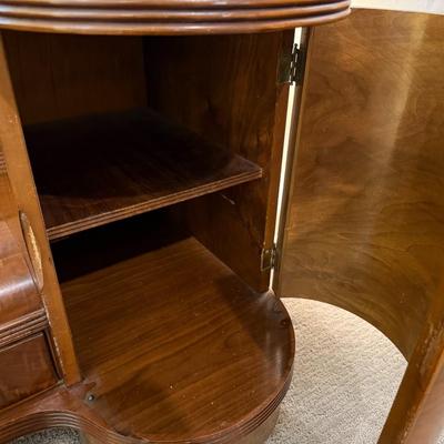 Vintage Art Deco Waterfall Vanity w/ Mirror and matching stool