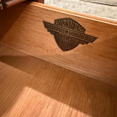 Vintage Waterfall side table/nightstand w/ built in ashtray!