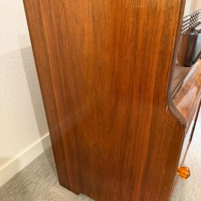 Vintage Waterfall side table/nightstand w/ built in ashtray!