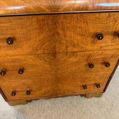 Vintage Waterfall Tall Boy Dresser