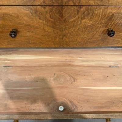 Vintage Waterfall Tall Boy Dresser