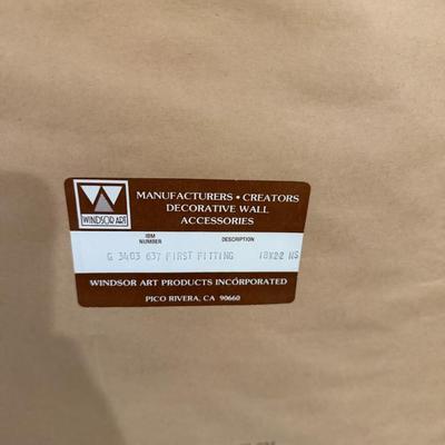 Bernard Jean Cornielle "The First Fitting" Framed Print