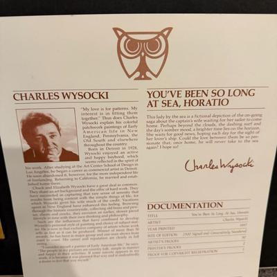 Charles Wysocki "You've Been So Long at Sea, Horatio" Framed Print