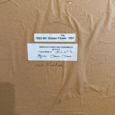 Jan Verhas "The Broken Flower Pot" Framed Print