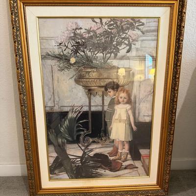 Jan Verhas "The Broken Flower Pot" Framed Print