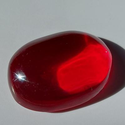 GIA CERTIFIED LAB GROWN RUBY 74.98 CT