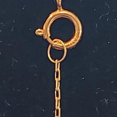 18kt Solid Gold Chain 18"