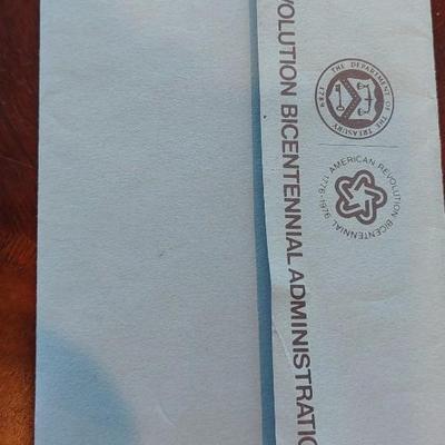 1976 Bicentennial first day cover coin