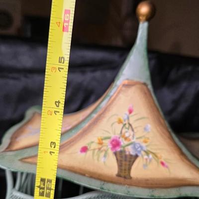 Poirot & Germain Saint Croix Paris Vintage Style Wire Cage Clock – French Country Floral Decor