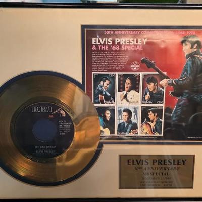 Elvis Presley 30th Anniversary ’68 Special Limited Edition 24kt Gold Record Display – #83/1968