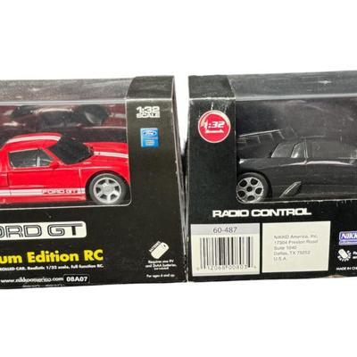 Radio Shack/Nikko Ford and Lamborghini 1:32 Scale RC Car Assortment