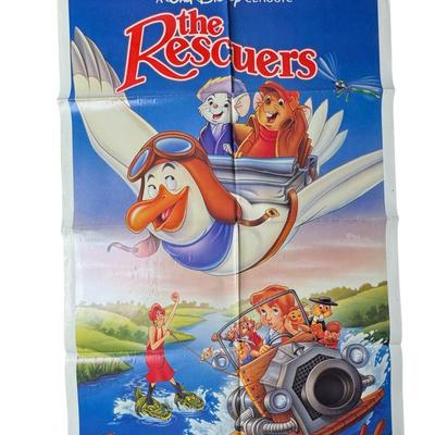 1977 Original Disney “The Rescuers” One Sheet Movie Poster