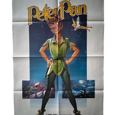 1952 Peter Pan One Sheet Movie Poster