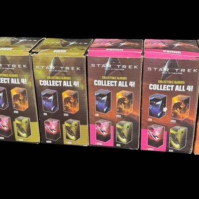 Vintage Star Trek Collectible Glasses Assortment