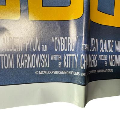 Original 1989 Cyborg One Sheet Movie Poster