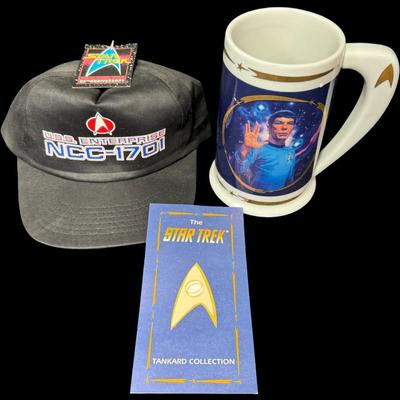 Vintage Star Trek Assortment Including Assembled Bird of Prey Model