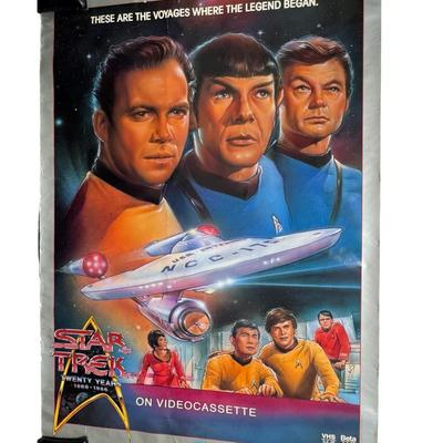 Vintage 1986 Star Trek 20th Anniversary Poster