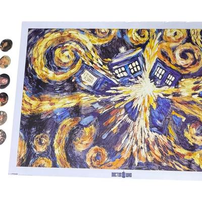 Vintage Dr. Who Assortment Including Pin Backs