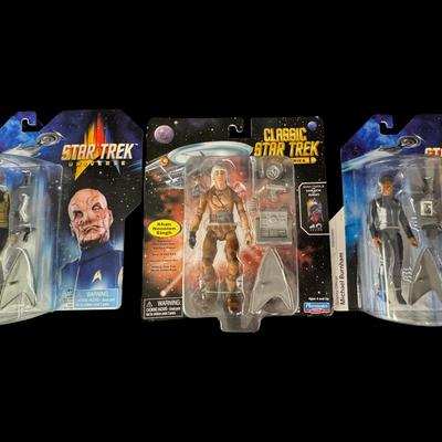 Star Trek Action Figures Including Wrath of Khan