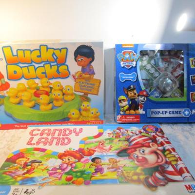 Sale Photo Thumbnail #84: New Paw Patrol Pop-Up & Memory Match game, Lucky Ducks Game Candyland Game, see pictures