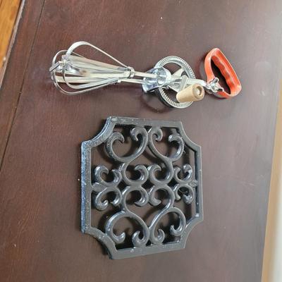 Sale Photo Thumbnail #533: I just learned the word trivet and am trying to work it into conversations. Hand mixer is a classic