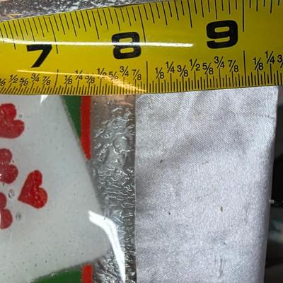 Peggy Karr Fused Art Glass Playing Cards Serving Tray & Joker Coaster Set – Handmade Vintage Card Design Glassware