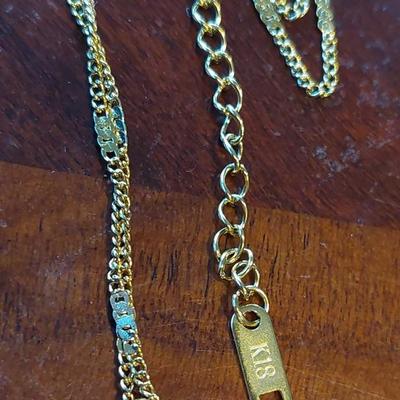 Authentic K18 gold Louis Vuitton Necklace