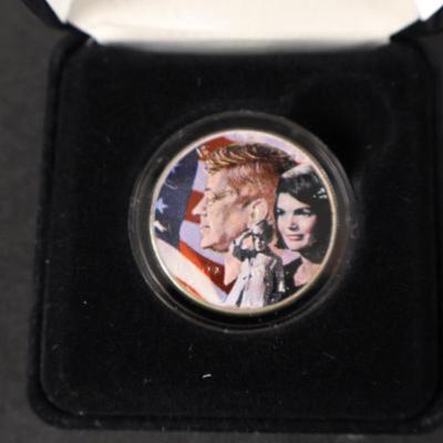 JFK Half Dollar Family Colorized Coin