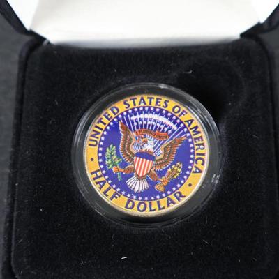 JFK Half Dollar Family Colorized Coin