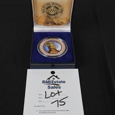 2002 Chief Tecumseh Silver Dollar