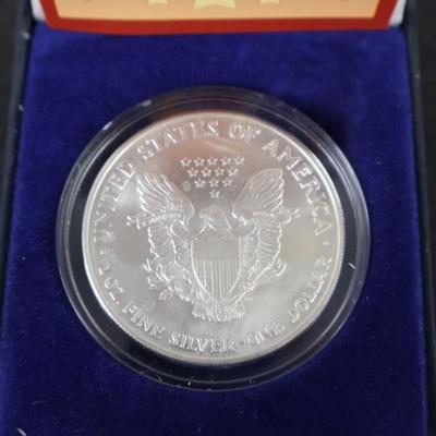 2000 American Silver Eagle In Color