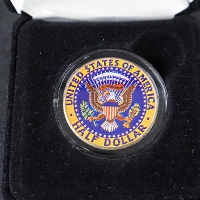 JFK Half Dollar Family Colorized Coin