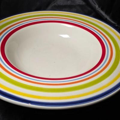 Certified International Multicolor Striped Pasta & Serving Bowl – Nancy Green Design