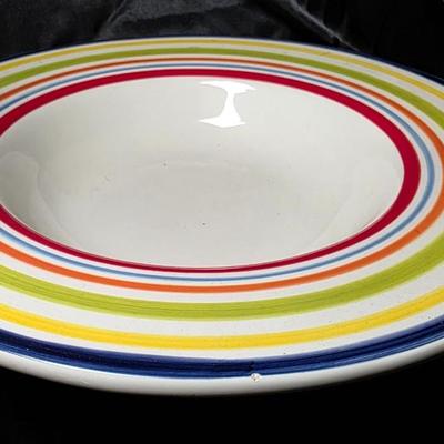 Certified International Multicolor Striped Pasta & Serving Bowl – Nancy Green Design