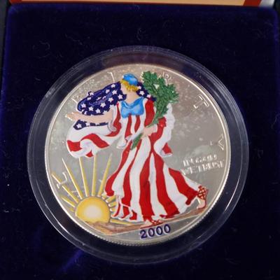 American Silver Eagle in Color