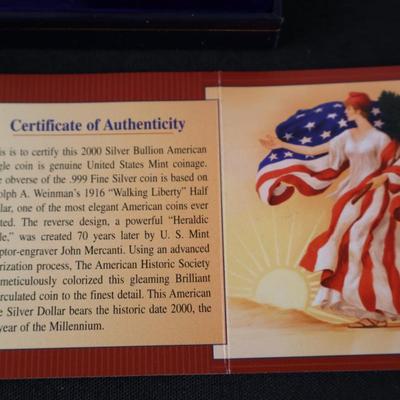 American Silver Eagle in Color