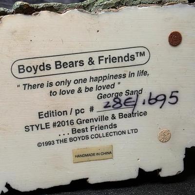 Boyds Bears & Friends “Grenville & Beatrice…Best Friends” Bearstone Collection Figurine – 1993