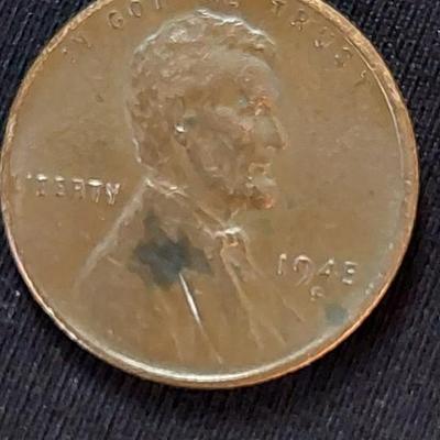 1945 S Lincoln Wheat Penny