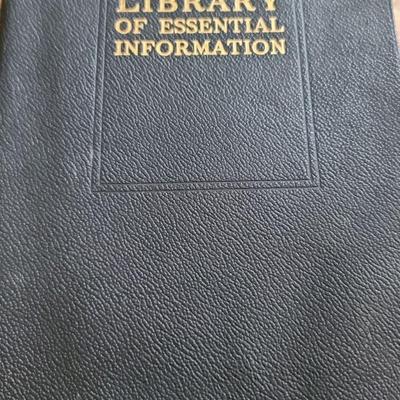 Lincoln Library of Essential Information 1937 Leather-Bound Reference