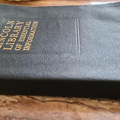 Lincoln Library of Essential Information 1937 Leather-Bound Reference