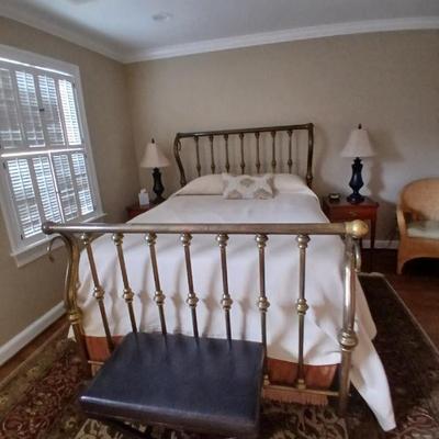 Vintage bronzed brass bed, 3/4 size double $1495 starting price