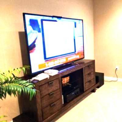 antiqued rustic wood credenza entertainment center $550 start9ng price