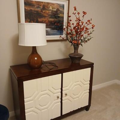 contemporary white and black cabinet $475 starting price