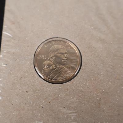 Sacagawea Coins in sealed display (Pair)