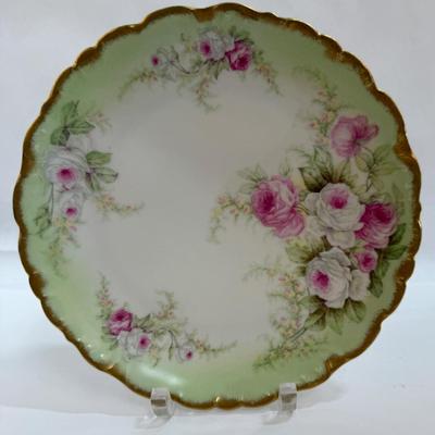 Vintage China Hand-painted Decorative Plate Elite Works Limoges France S M