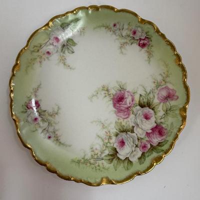 Vintage China Hand-painted Decorative Plate Elite Works Limoges France S M